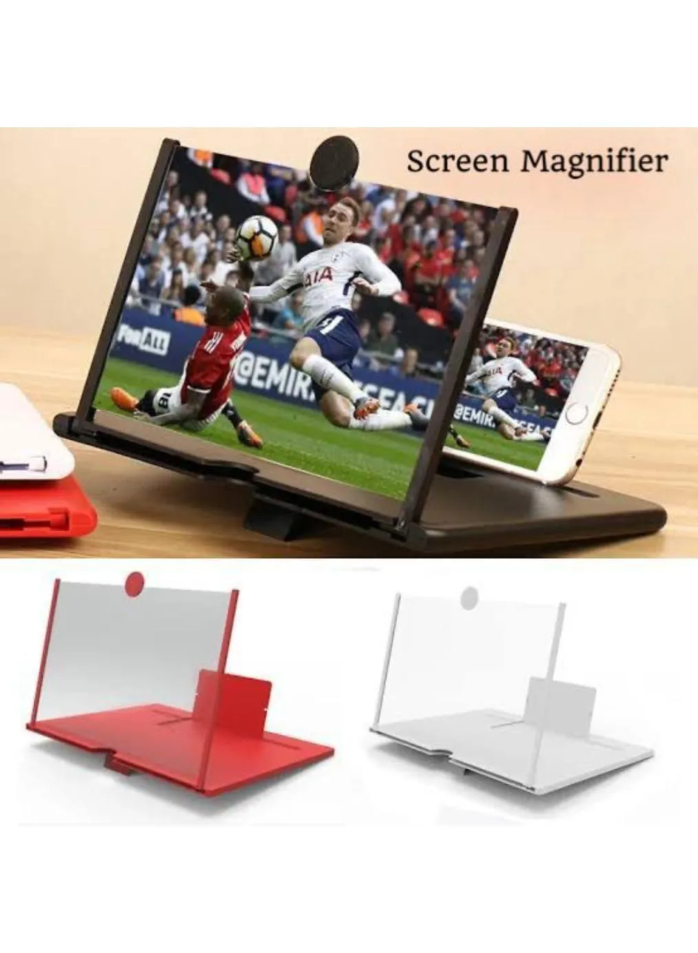 Video Amplifying Screen Multicolor Gaming Stand