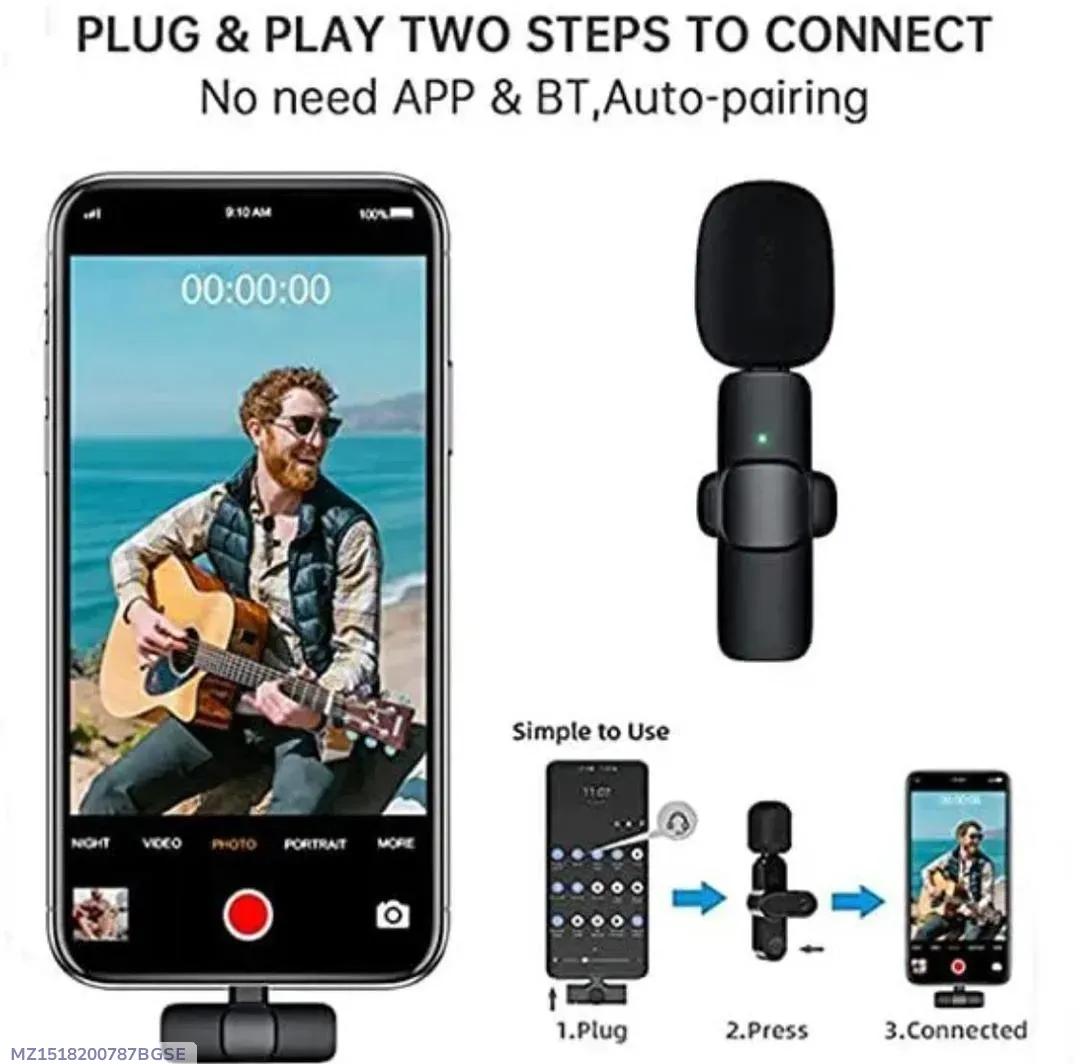 Black Microphone ABS Plastic for Accessories